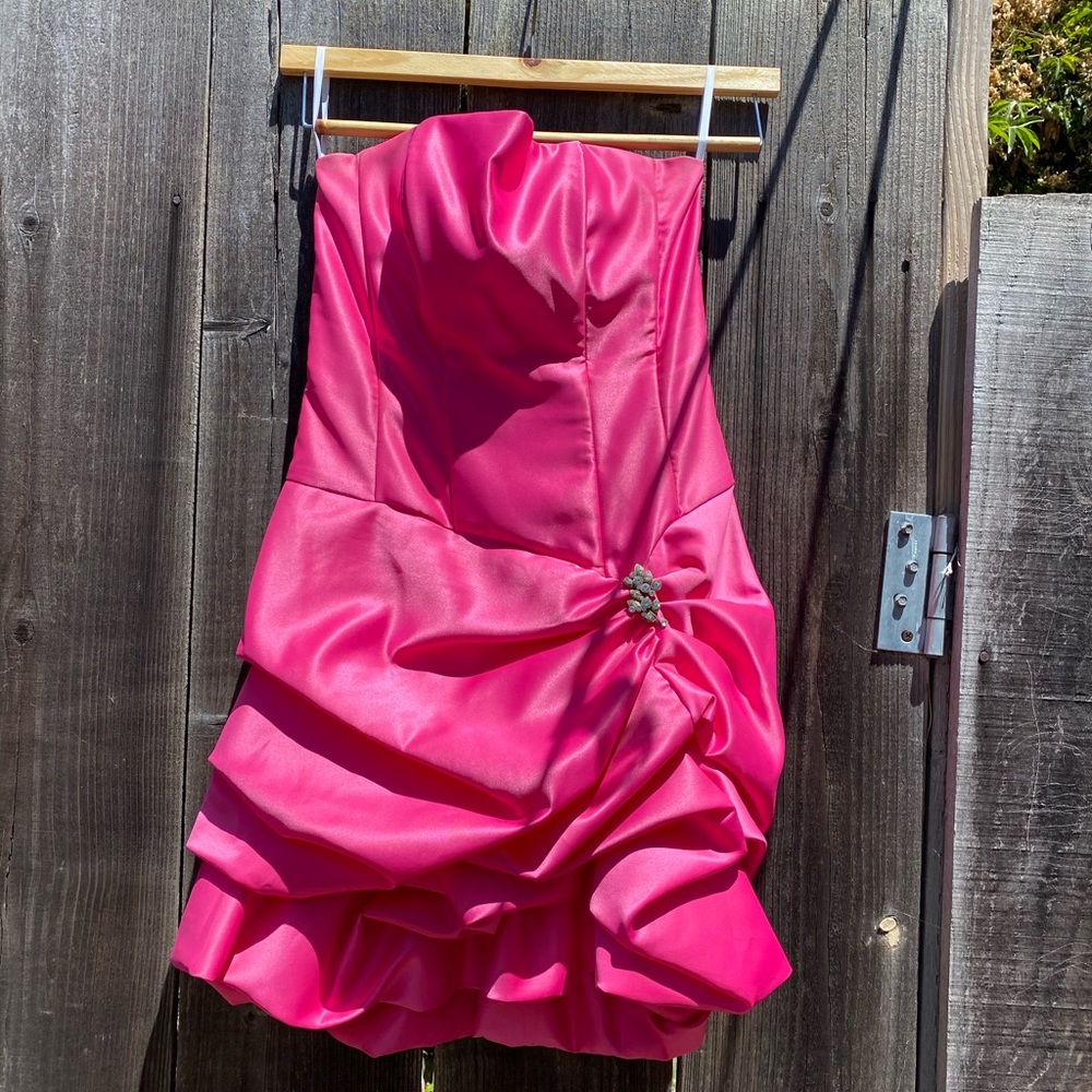 Cache Hot pink prom dress